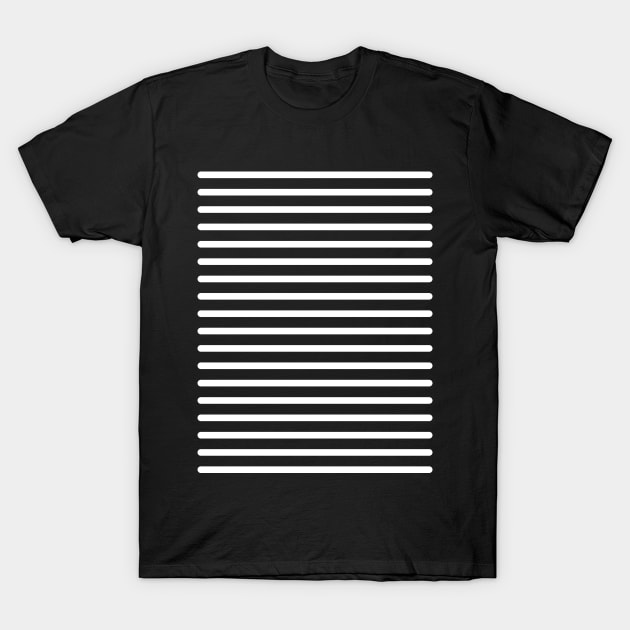 Lines Pattern - BlackWhite T-Shirt by BlackWhite